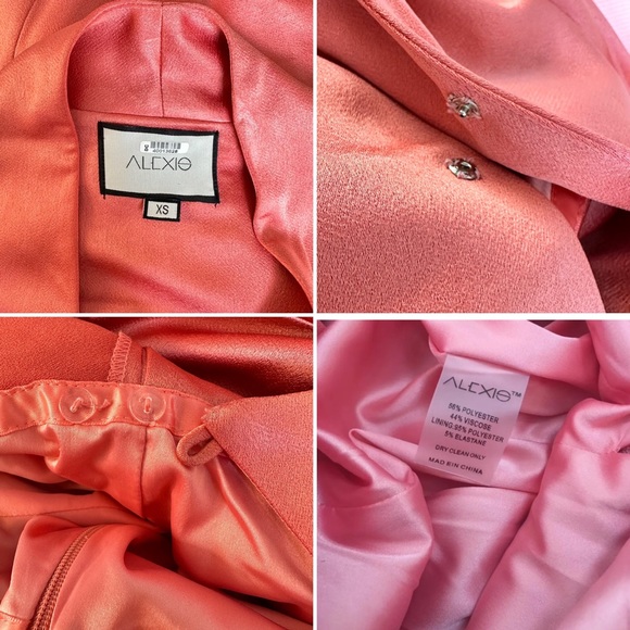 $724 ALEXIS “Raine” Flared Satin Jumpsuit in Rose Madder - Picture 3 of 16